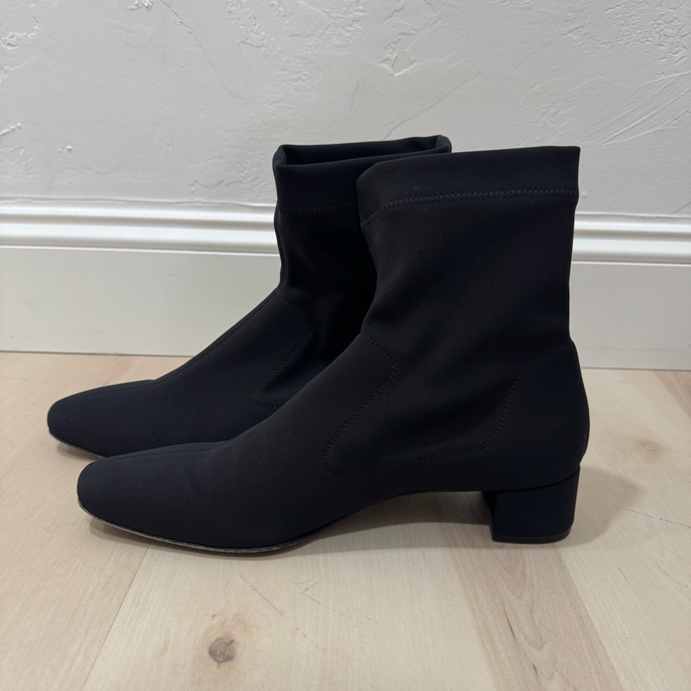 Pedro Garcia Women's Idoia Black Stretch Sock Block Heel Boots Women EU 40/US 10 - Picture 14 of 14